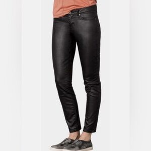 ✨NWT Prana Black Jett Coated Low Rise Skinny Jeans size 0/25